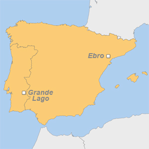 Karte: Hausbootferien Portugal, Hausboot-Urlaub